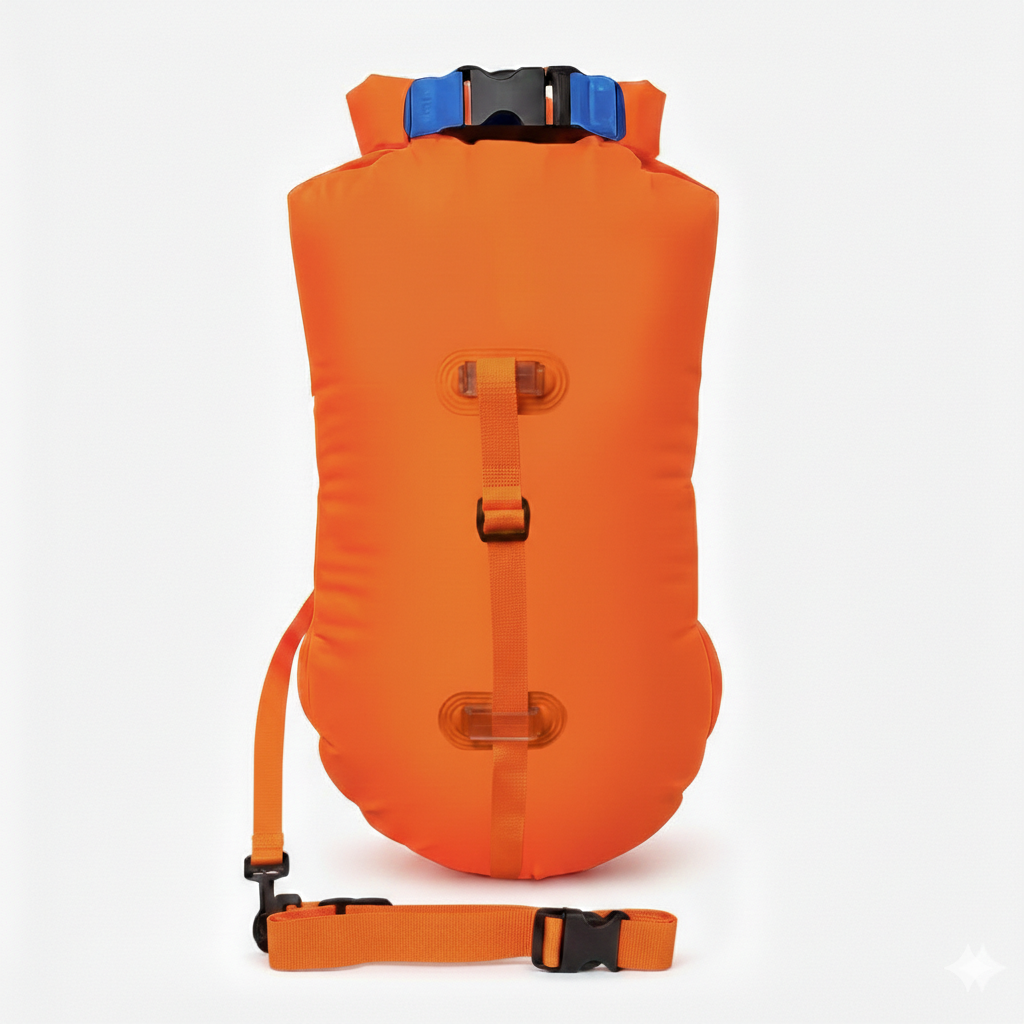 Orange swim buoy lightweight polyether TPU design