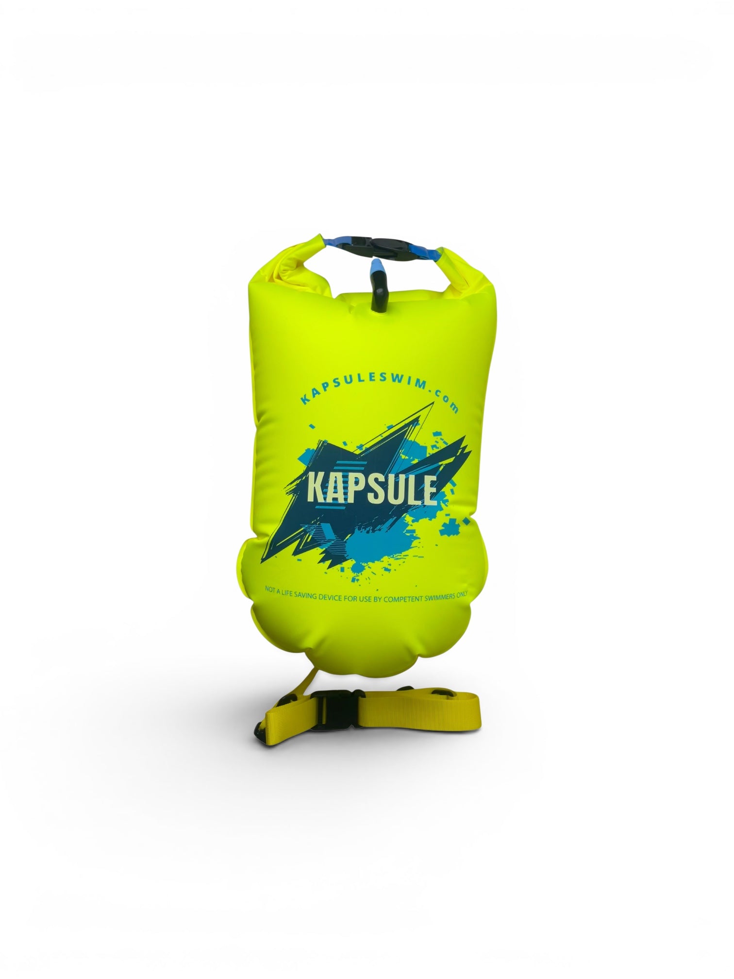 Open Water Swim Buoy 20L – Polyether TPU Safety Float – Bolt (Neon Yellow)