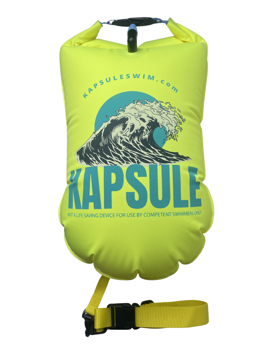 Atlas 20L Open Water Swim Buoy – Lightweight HydroGuard™ TPU Safety Float  – Neon Yellow