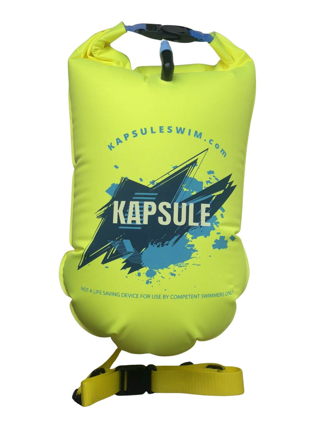 Bolt 20L Open Water Swim Buoy – Lightweight HydroGuard™ TPU Safety Float – Neon Yellow