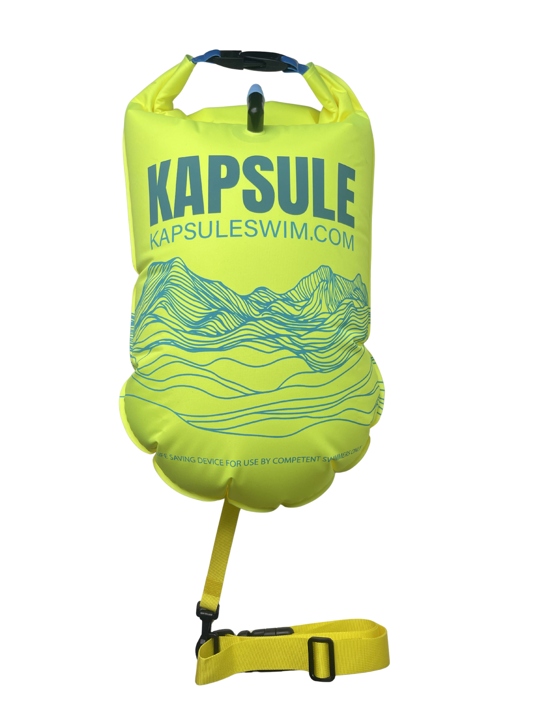 Kai 20L Open Water Swim Buoy – Lightweight HydroGuard™ TPU Safety Float – Neon Yellow