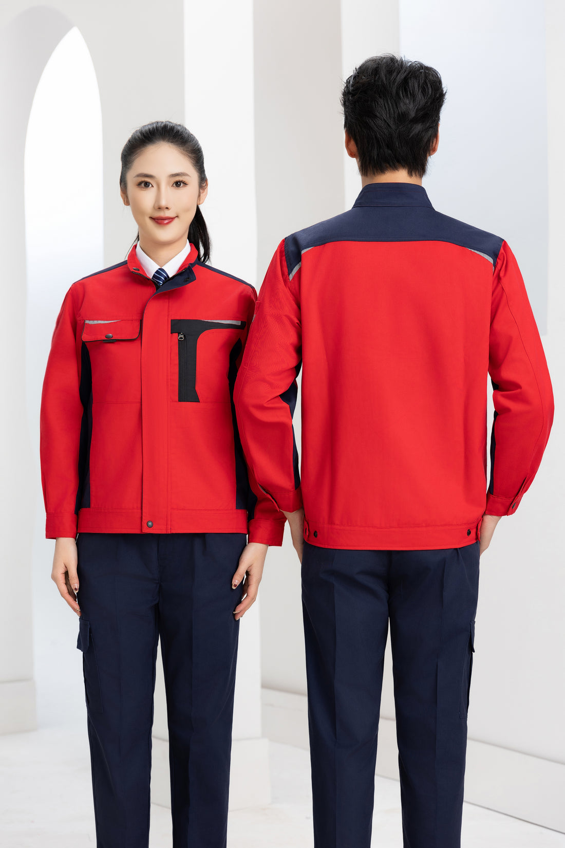 Factory Uniforms with Two-Toned Color