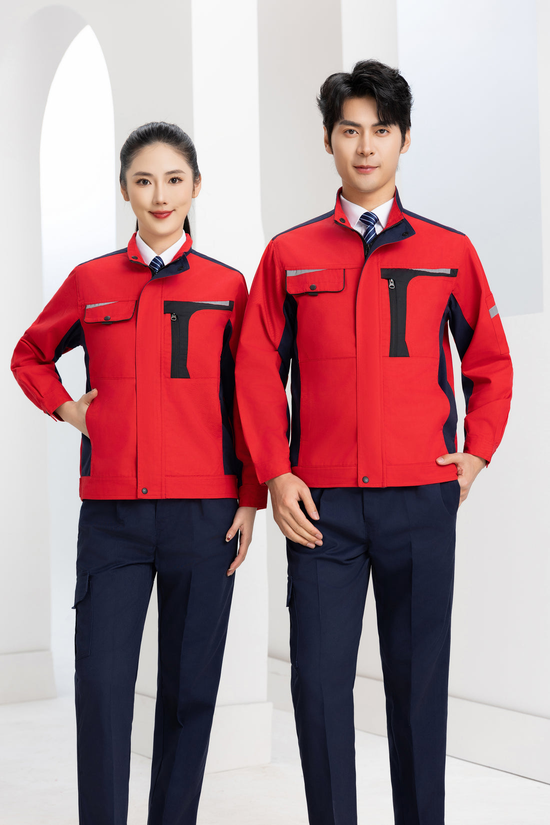 Factory Uniforms with Two-Toned Color