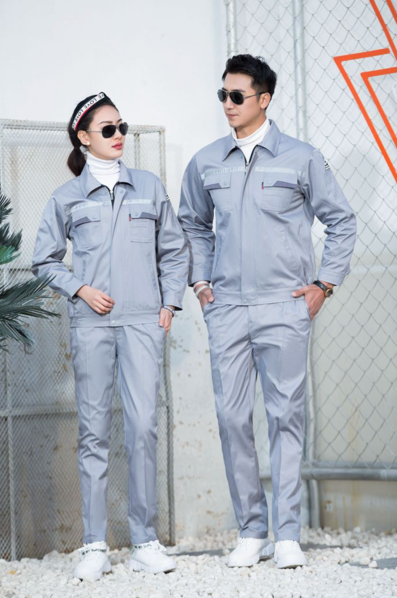 Spring Long-Sleeved Anti-static No. SD-AS-W2 with Reflective Strips