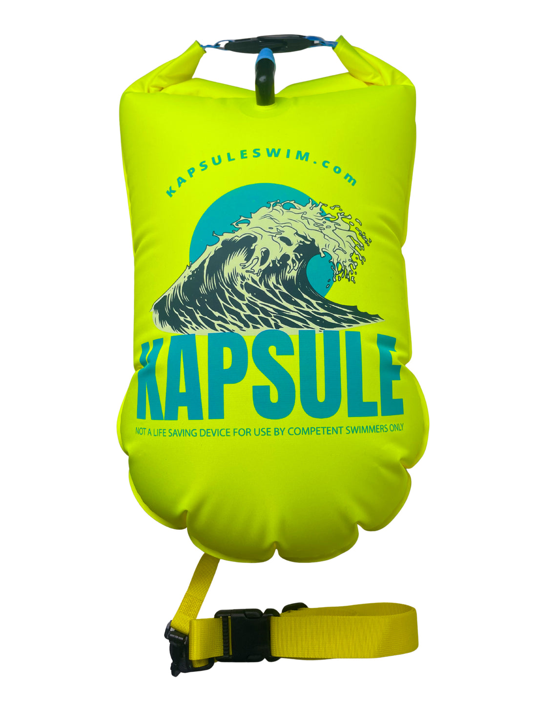 Atlas 20L Open Water Swim Buoy – Lightweight HydroGuard™ TPU Safety Float  – Neon Yellow