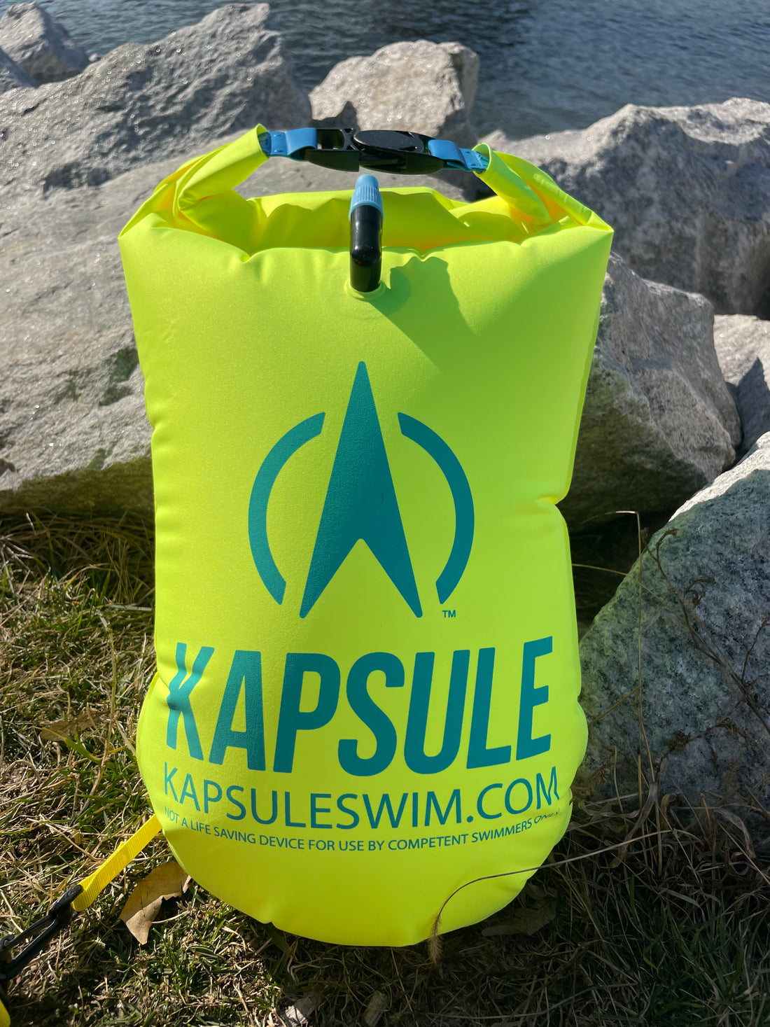 Open Water Swim Buoy 20L – Polyether TPU Safety Float – Aegis (Neon Yellow)