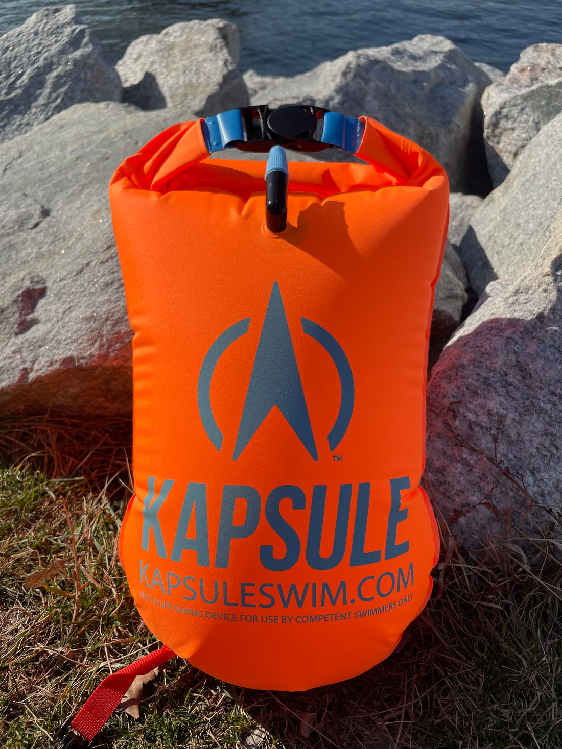 Open Water Swim Buoy 20L – Polyether TPU Safety Float – Aegis (Neon Orange)