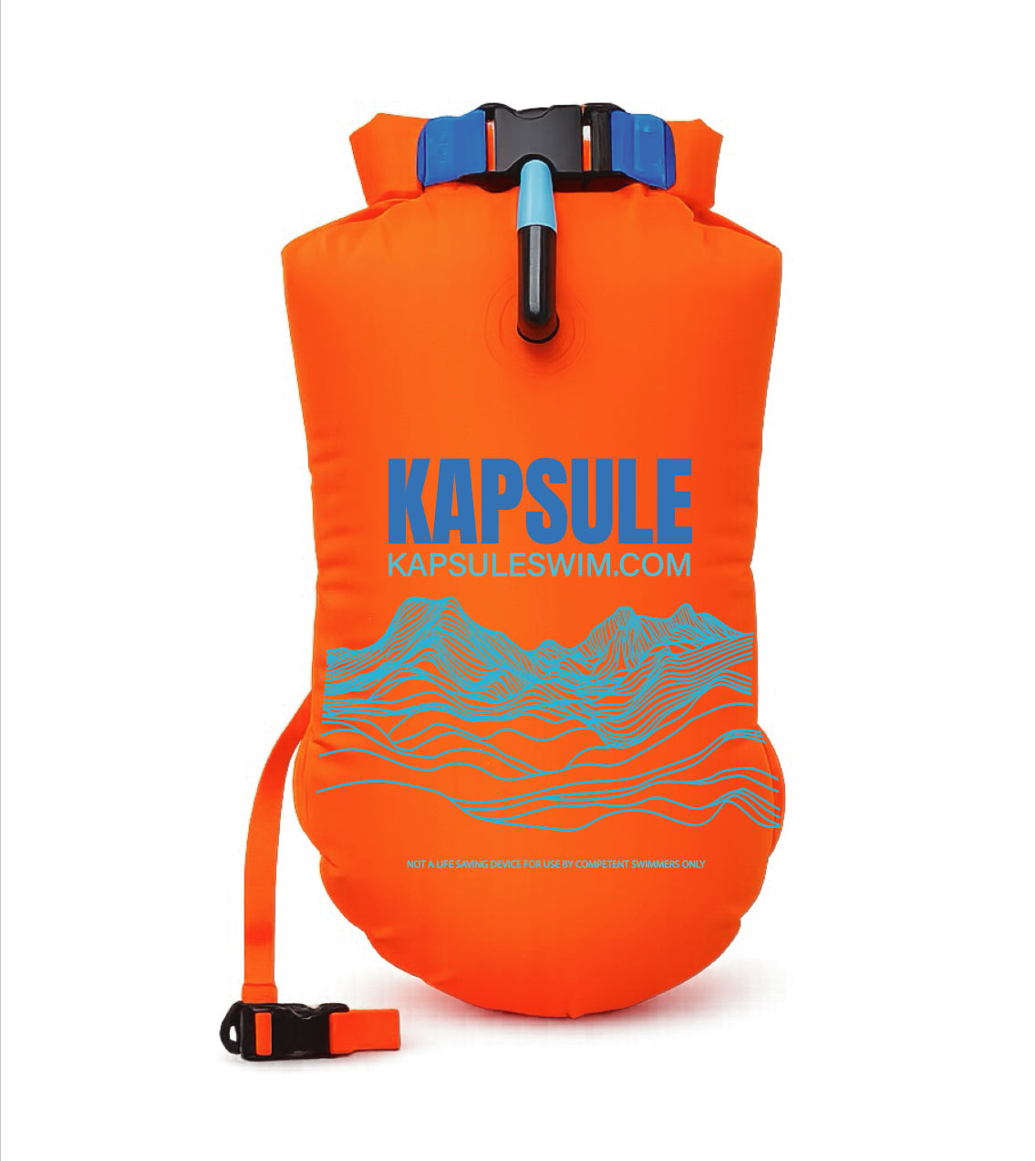 Polyether TPU Neon Orange Swim Buoy Wave Line