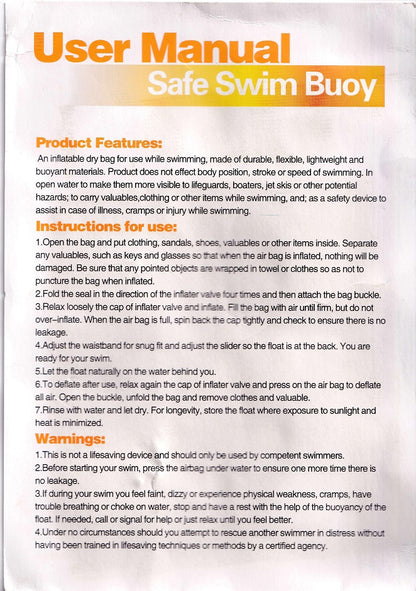 Safe Swim Buoy