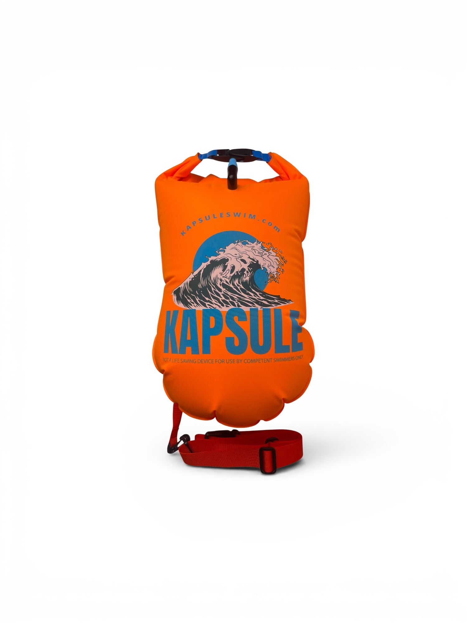 Atlas 20L Inflatable Open Water Swim Buoy – High Visibility Safety Float (Neon Orange)