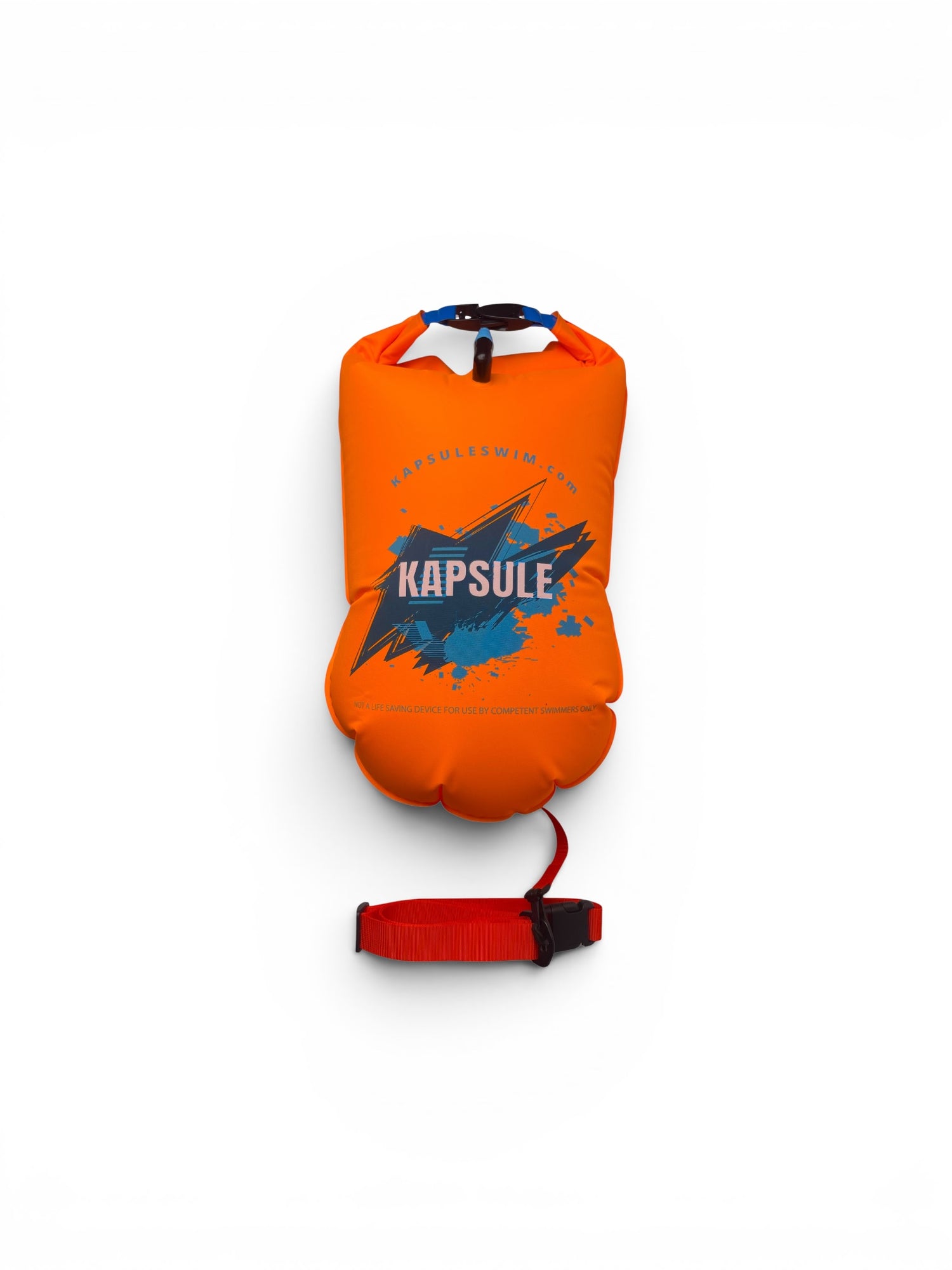Open Water Swim Buoy 20L – Polyether TPU Safety Float – Bolt (Neon Orange)