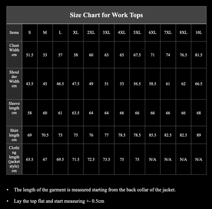Two-Piece Set Work Uniforms UJ206 Gray &amp; Black
