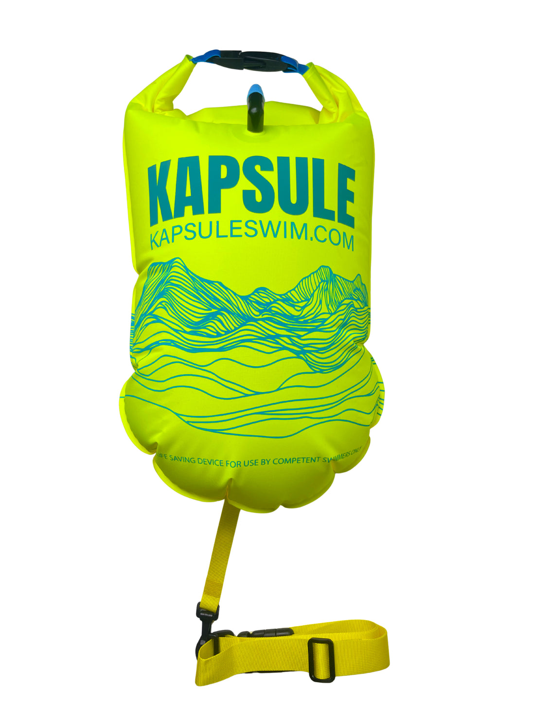 Kai 20L Open Water Swim Buoy – Lightweight HydroGuard™ TPU Safety Float – Neon Yellow