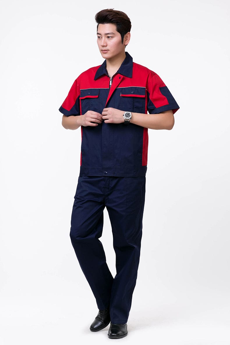 Corals Trading Co. 可樂思百貨商行 涤棉 Short-sleeved polyester cotton overalls for summer SD-S1103