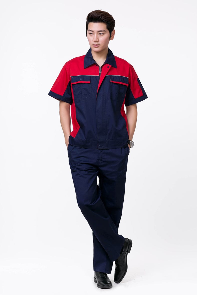 Corals Trading Co. 可樂思百貨商行 涤棉 Short-sleeved polyester cotton overalls for summer SD-S1103