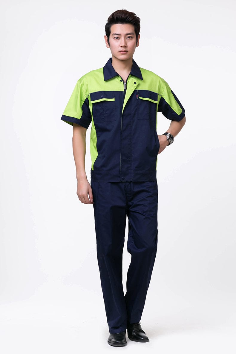 Corals Trading Co. 可樂思百貨商行 涤棉 Short-sleeved polyester cotton overalls for summer SD-S1104