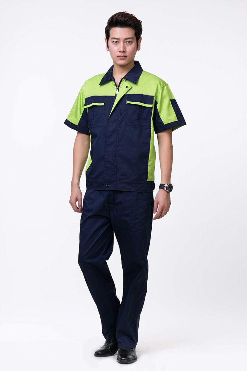 Corals Trading Co. 可樂思百貨商行 涤棉 Short-sleeved polyester cotton overalls for summer SD-S1104