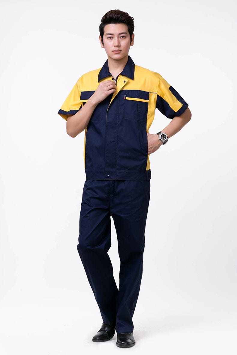 Corals Trading Co. 可樂思百貨商行 涤棉 Short-sleeved polyester cotton overalls for summer SD-S1105