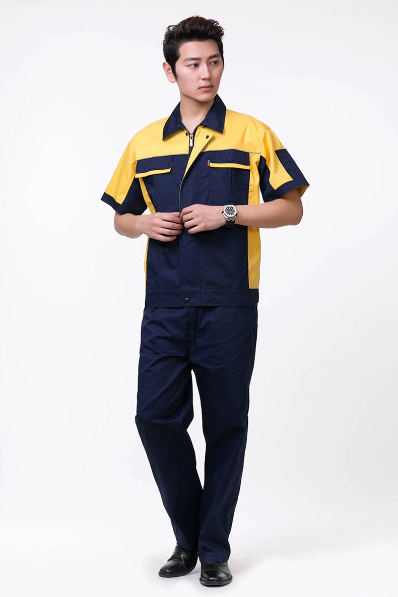 Corals Trading Co. 可樂思百貨商行 涤棉 Short-sleeved polyester cotton overalls for summer SD-S1105