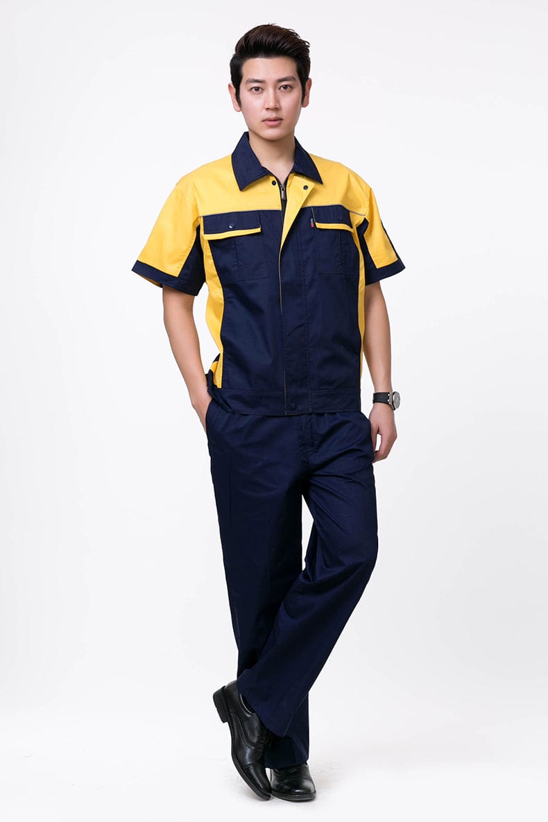 Corals Trading Co. 可樂思百貨商行 涤棉 Short-sleeved polyester cotton overalls for summer SD-S1105