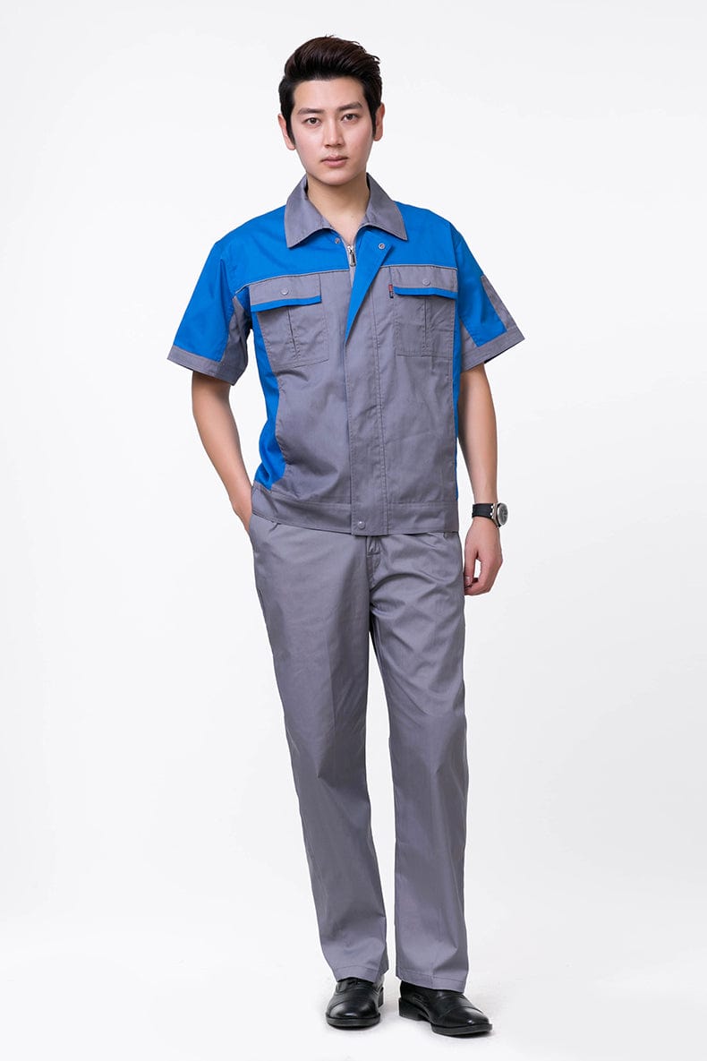 Corals Trading Co. 可樂思百貨商行 涤棉 Short-sleeved polyester cotton overalls for summer SD-S1106