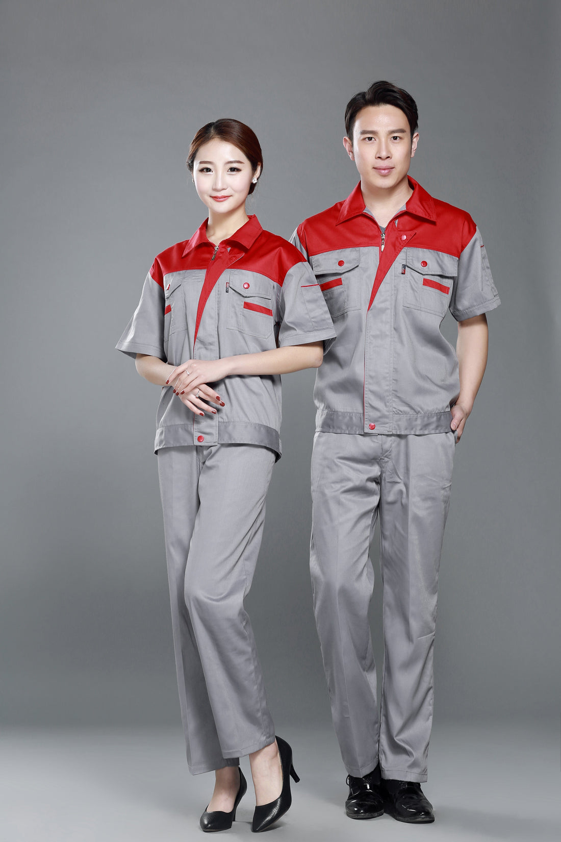 Corals Trading Co. 可樂思百貨商行 涤棉 Short-sleeved polyester cotton overalls for summer SD-S2408