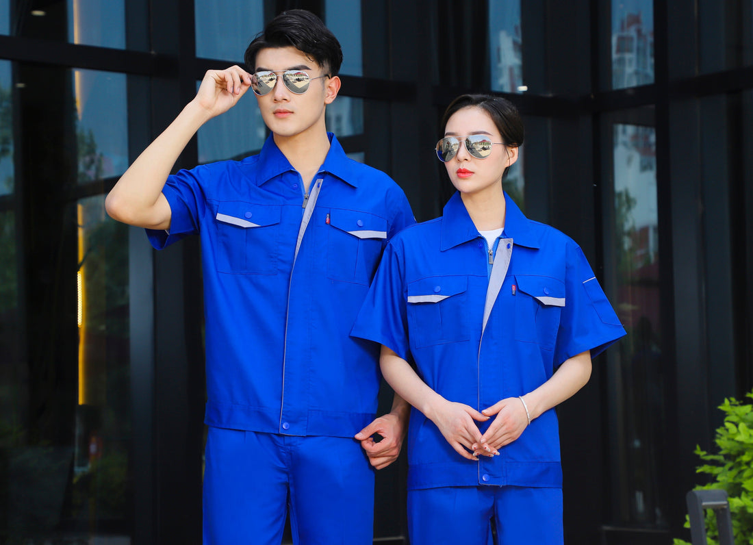 Corals Trading Co. 可樂思百貨商行 涤棉 Short-sleeved polyester cotton overalls for summer SD-S302