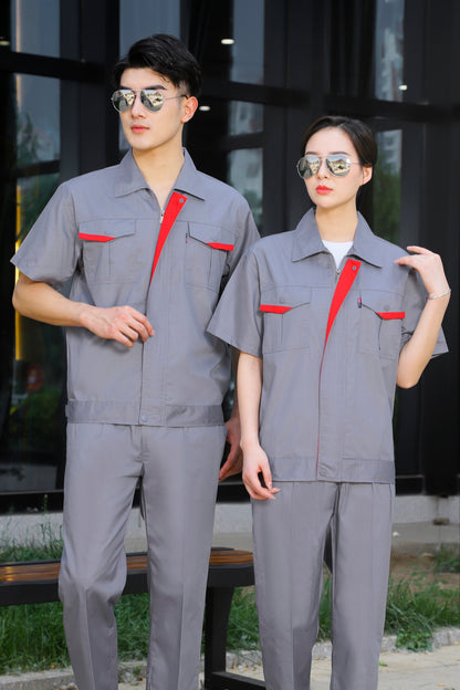 Corals Trading Co. 可樂思百貨商行 涤棉 Short-sleeved polyester cotton overalls for summer SD-S303