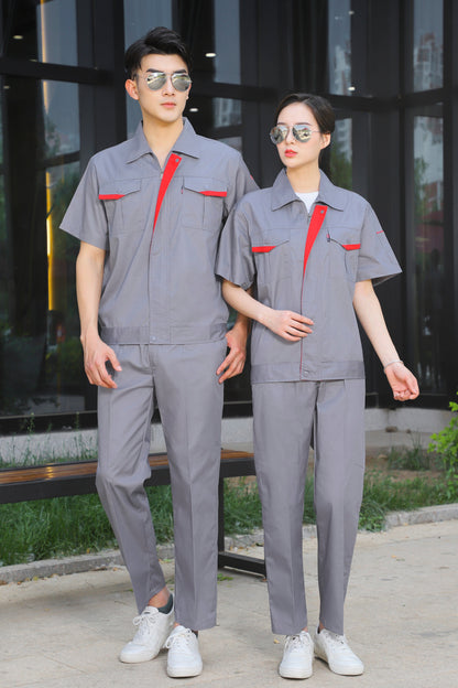 Corals Trading Co. 可樂思百貨商行 涤棉 Short-sleeved polyester cotton overalls for summer SD-S303