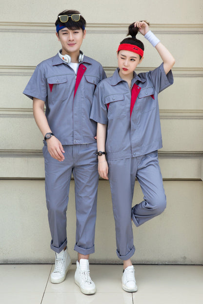 Corals Trading Co. 可樂思百貨商行 涤棉 Short-sleeved polyester cotton overalls for summer SD-S703