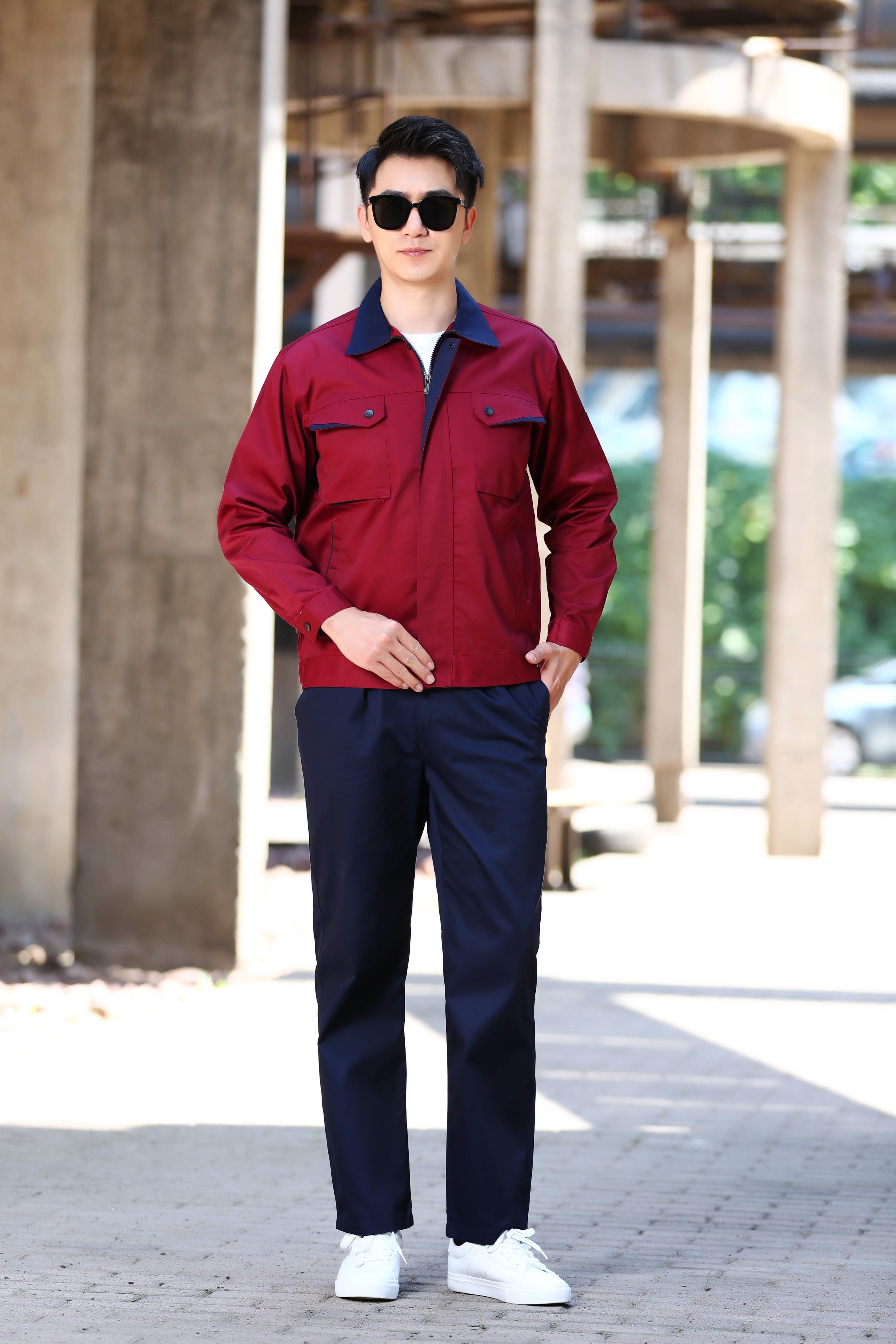 Corals Trading Co. 可樂思百貨商行 涤棉 Spring and Autumn Long Sleeve Polyester-Cotton Workwear SD-W808
