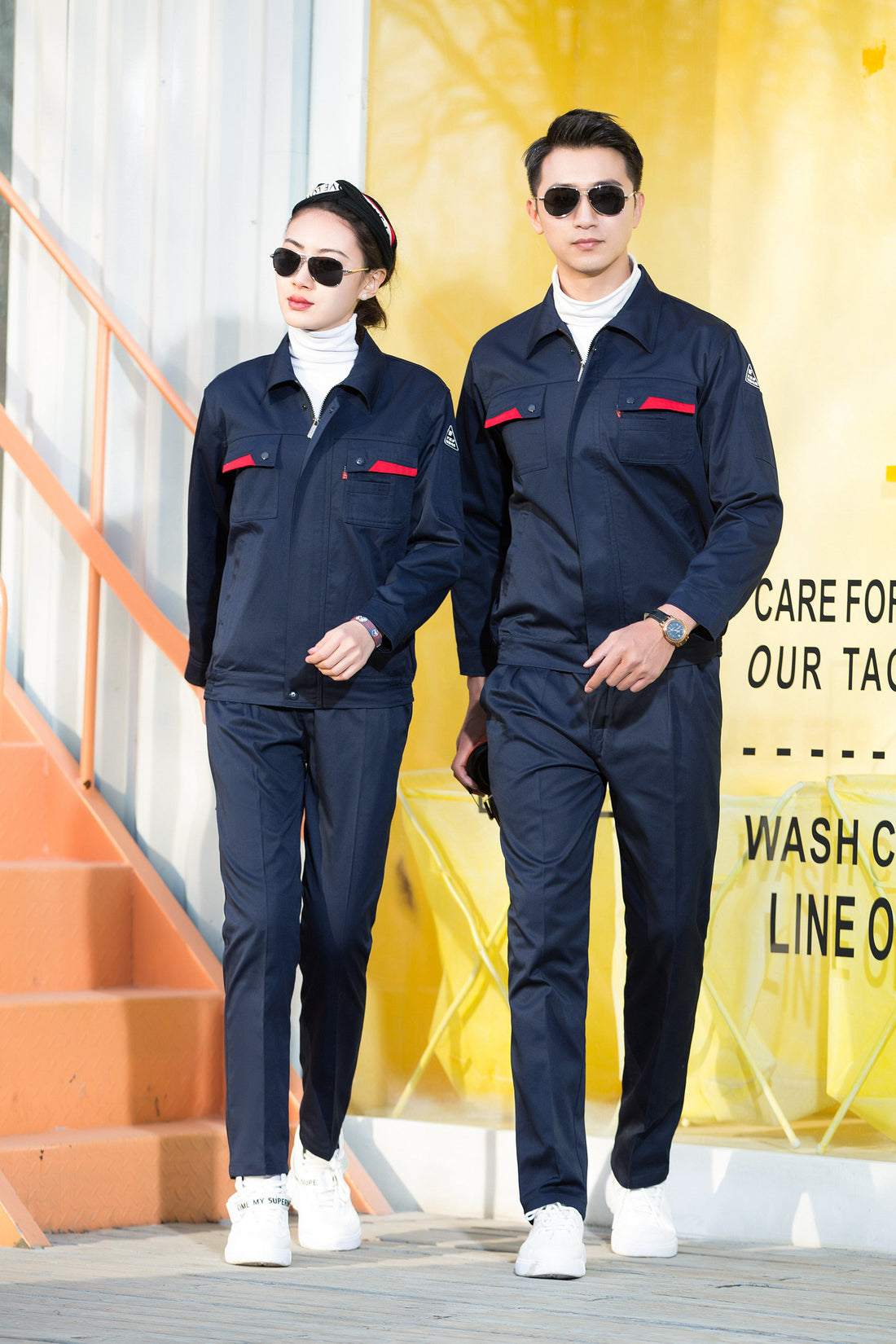 Corals Trading Co. 可樂思百貨商行 纯棉 Spring and Autumn style long-sleeved anti-static work clothes series SD-AS-W101