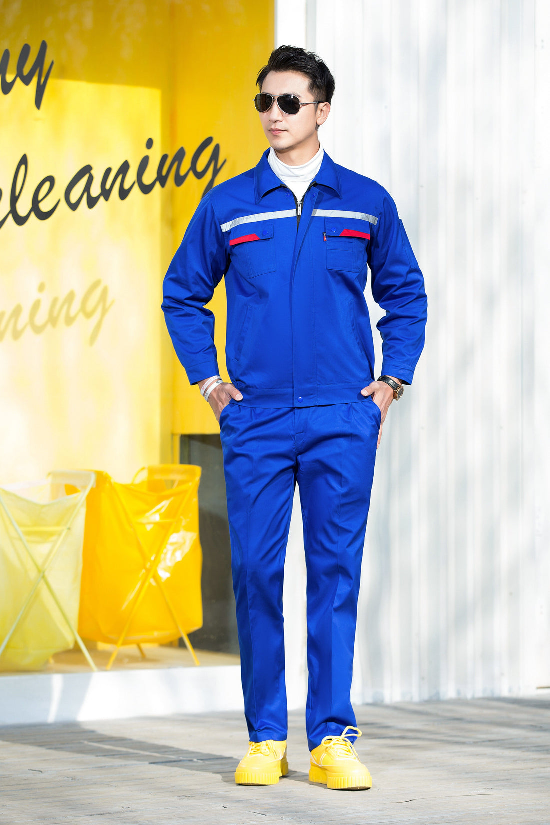 Corals Trading Co. 可樂思百貨商行 纯棉 Spring and Autumn style long-sleeved anti-static work clothes series SD-AS-W202